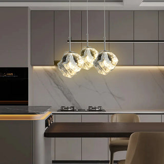 La Lave Futuristic Glass Irregular Rock Shape Lava Pendant Light, Kitchen Island & Bedroom