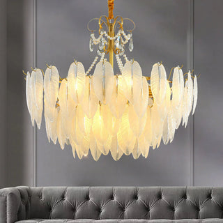 Krislynn Elegant Pearl/Glass/Metal Chandelier, White