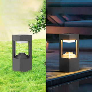 Blair Square Outdoor Bollard Light, L 30CM