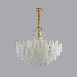 Krislynn Elegant Pearl/Glass/Metal Chandelier, White