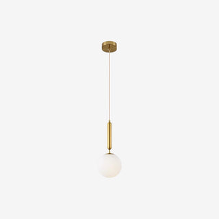 Modern Frosted Glass Ball Pendant Light, 2 Colors