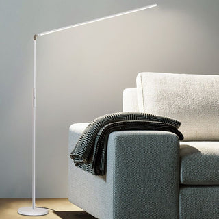 Minimalistic Linear Floor Lamp, Metal, Black/White