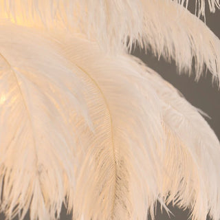 Ostrich Feather Chandelier /w Hanging Birds, 2 Style, DIA 56/60/65CM