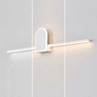 Modern Linear Geometric Vanity Wall Light, Black/White