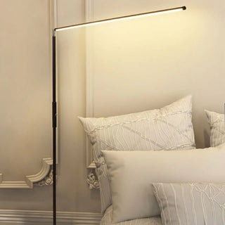 Minimalistic Linear Floor Lamp, Metal, Black/White