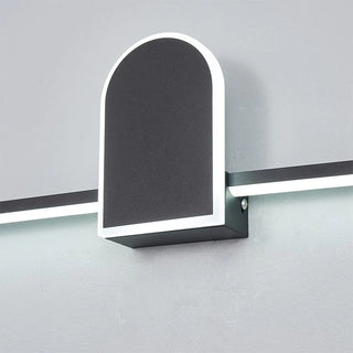 Modern Linear Geometric Vanity Wall Light, Black/White