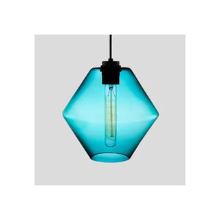 Art Deco Cylindrical Glass Pendant Light, 3 Style, 6 Color