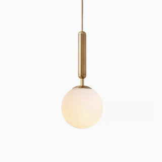 Modern Frosted Glass Ball Pendant Light, 2 Colors