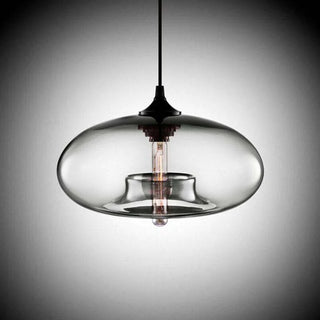 Futuristic Glass Flying Saucer Pendant Light, 6 Color