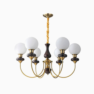 Pure Copper Walnut Chandelier, 5 Styles