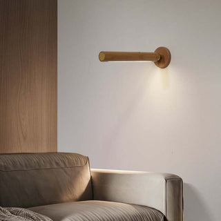 360° Rotatable Wooden Wall Light Smart LED