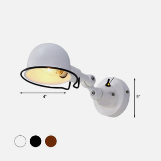 Dome Adjustable Wall Lamp, Metal, 3 Color