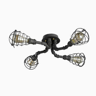 Flush Mount Ceiling Light, 4/6/8 Heads