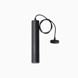 Cylinder Shape Linear Pendant Light, Black