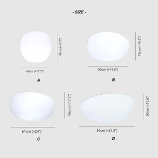 Stone Shaped Rechargeable Outdoor Light, White