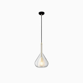 Simple Water Drop Glass Pendant Lamp, 3 Colors, Kitchen Island/Bedside