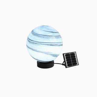 Moon Pier-Mount Solar Outdoor Pillar Light, DIA 25/30/41CM