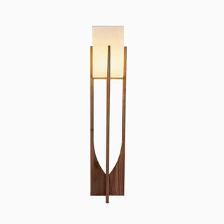 Natural Rectangular Floor Lamp ,  Wood/Fabric