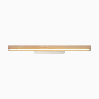 Minimalist Linear Wood Vanity Wall Lamp, Bathroom