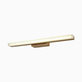 Mori Minimalist Linear Wooden Wall Lamp, Wood/Walnut