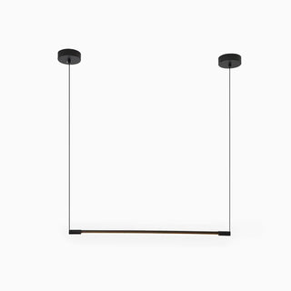 Minimalist Linear Pendant Light Black , Living Room