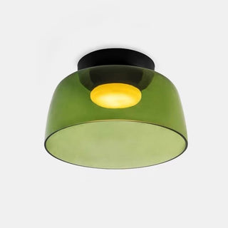 Modern Simple Bowl-shaped Creative Glass Flush Mount Ceiling Light