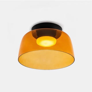 Modern Simple Bowl-shaped Creative Glass Flush Mount Ceiling Light