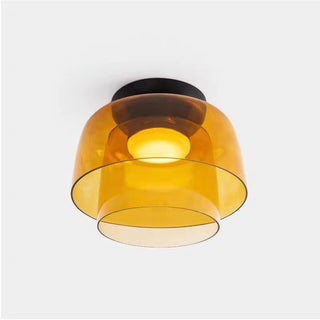 Modern Simple Bowl-shaped Creative Glass Flush Mount Ceiling Light