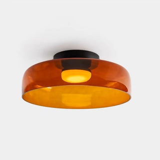 Modern Simple Bowl-shaped Creative Glass Flush Mount Ceiling Light