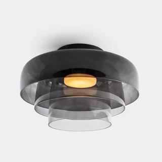 Modern Simple Bowl-shaped Creative Glass Flush Mount Ceiling Light