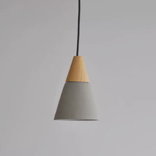 Modern Oak Cement Pendant Light, 3 Styles