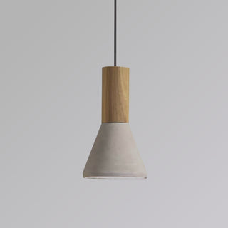 Modern Oak Cement Pendant Light, 3 Styles