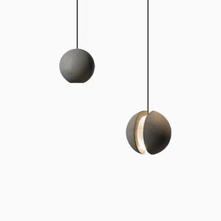 Futuristic planet And Moon Cement Pendant Light, Bedroom / Living room