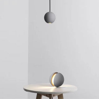 Futuristic planet And Moon Cement Pendant Light, Bedroom / Living room