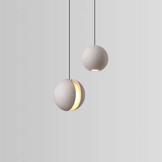 Futuristic planet And Moon Cement Pendant Light, Bedroom / Living room