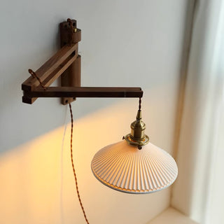 Wood Folding Origami Wall Light, 2 colors