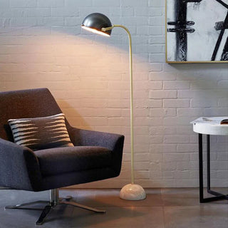 Floor Lamp Semi Circular Retro/Minimalist, Black, Bedroom