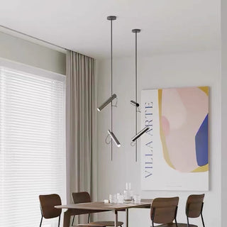 Black Modern Aadjustable Semi Flush Light