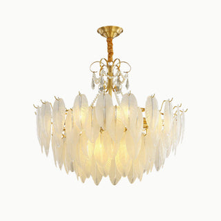 Krislynn Elegant Pearl/Glass/Metal Chandelier, White