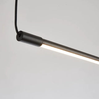 Minimalist Linear Pendant Light Black , Living Room