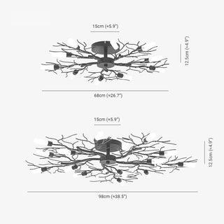 Branch Flush Mount Ceiling Light, DIA 68/98CM