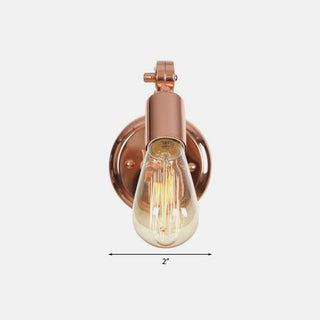 Bulb Rose Gold Vanity Wall Lamp