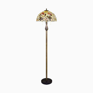 Butterfly & Flower Floor Lamp, Metal, 63"