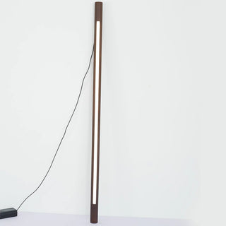 Minimalist Linear Floor Lamp, Wood/Acrylic, Living Room