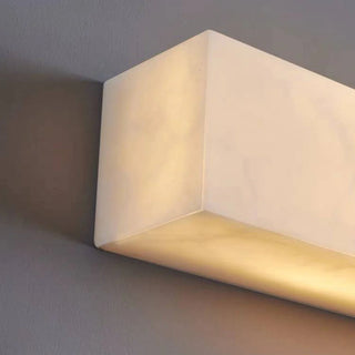 Rectangular Resin Outdoor Wall Lamp, White