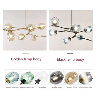 Nordic Modern Glass Pendant Light Clear Bubble