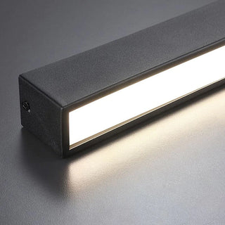 Blair Modern LED Linear Black Metal Flush Mount Ceiling Light