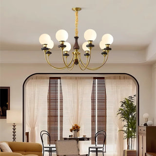 Pure Copper Walnut Chandelier, 5 Styles