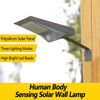 Solar Outdoor Wall Lamp Motion Sensor 18 LED For Garden