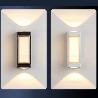 Outdoor Simple Box Double Head Wall Lamp,2 Colors